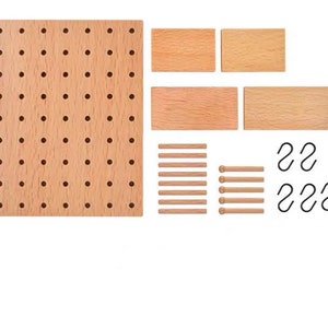 Dollhouse Miniature Wood Pegboard Wall Mount Organizer Shelf - Etsy