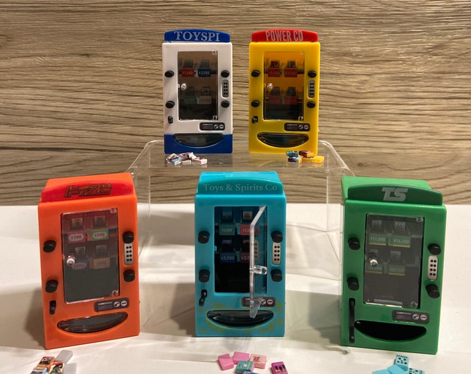 Miniature Japanese CD Toy Train Ticket Anime Vending Machine Novelty