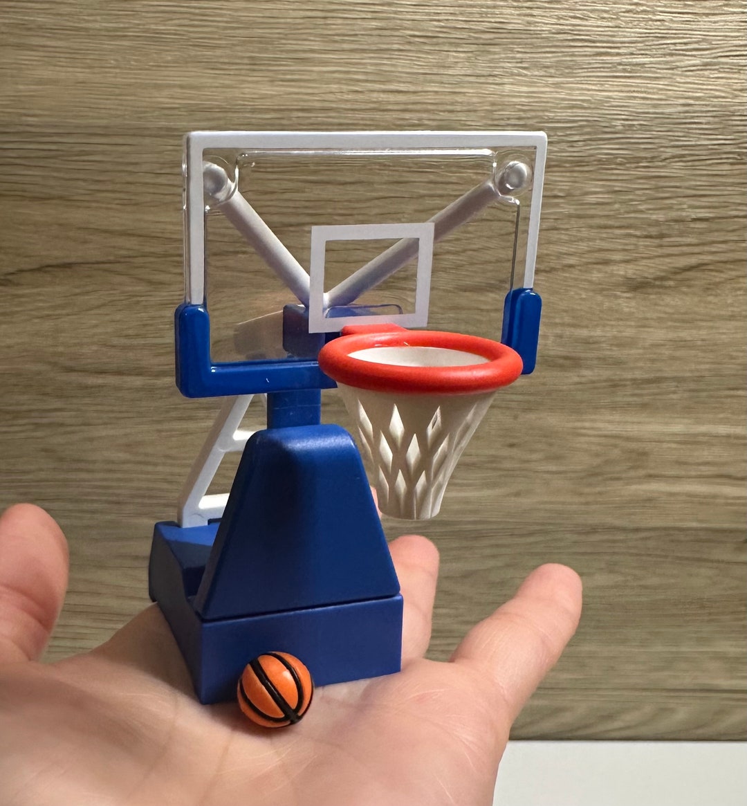 Dollhouse Miniature Basketball Court Rack Hoop Gymnasium School