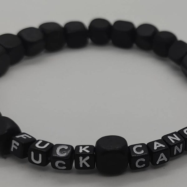 Fuck Cancer men's bracelet