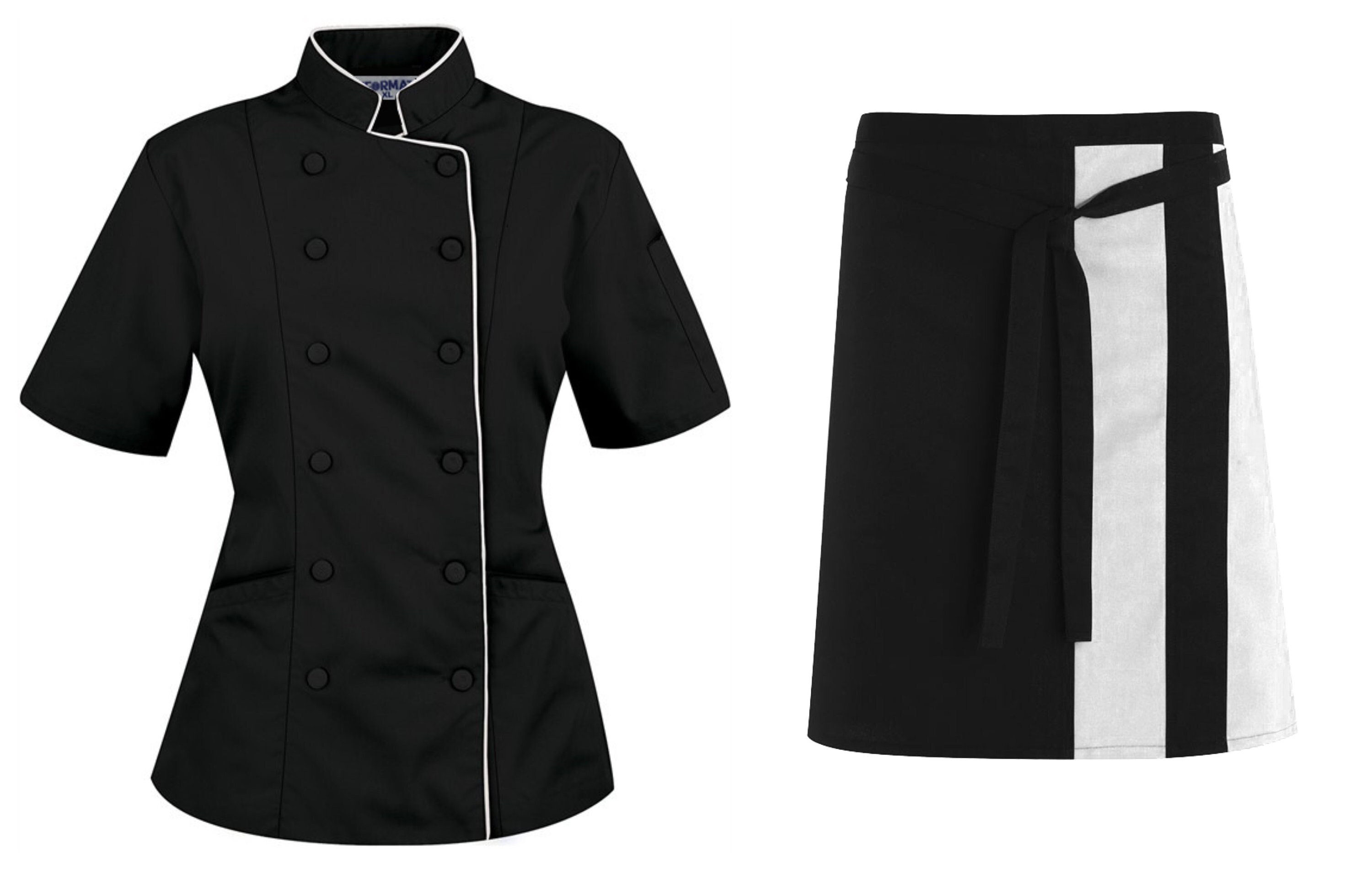 Short Sleeves Women's Ladies Chef's Coat Jacket and Etsy