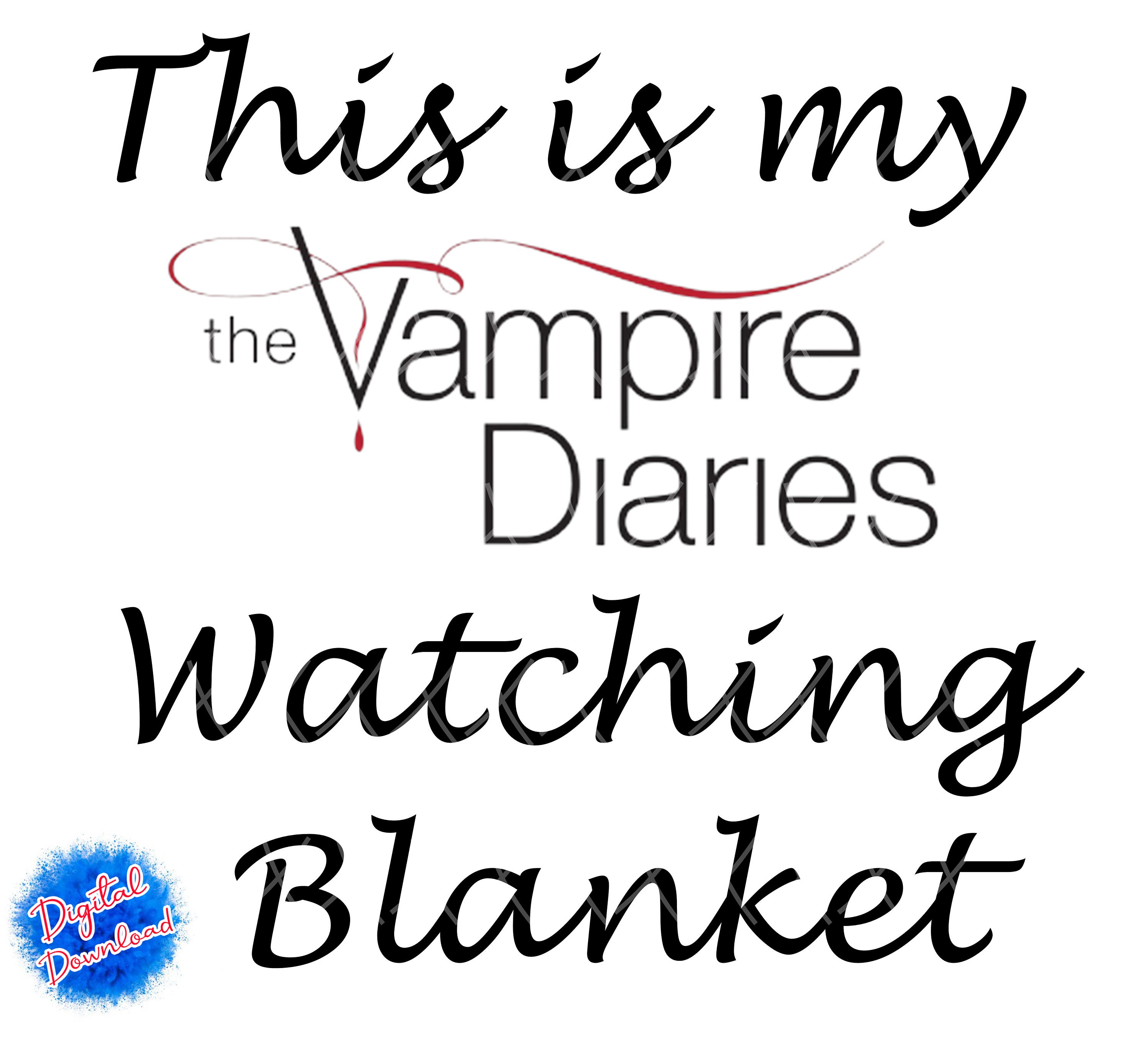 Vampire Diaries Blanket/Digital Design Sublimation Design Etsy