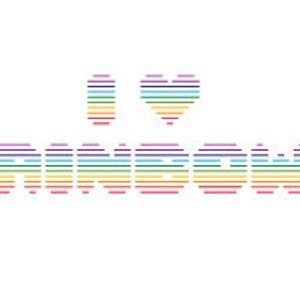 I Heart Rainbows - Heart and Rainbow Sprites - Embroidery Crossstitch Pattern - Stripey Stitches