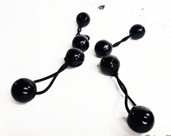 Hair Bobble Ponytail Ties for Girls Women Unisex, Ponytail Bobbles for Braids and Dreads, Vintage Retro Hair Ties Balls Set Accessories
