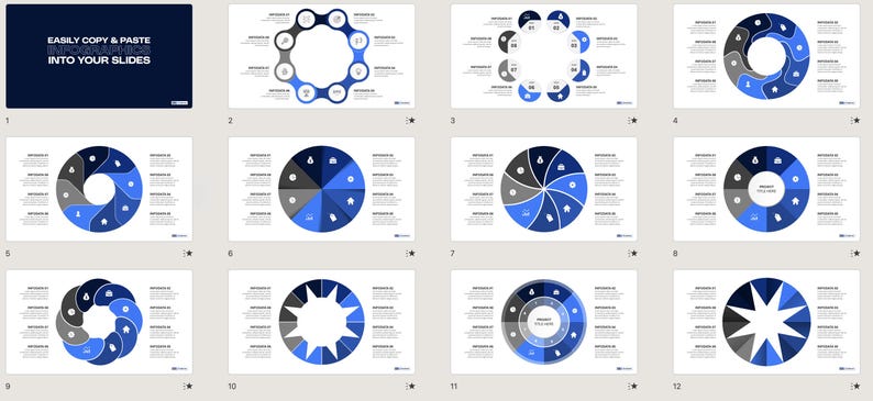 8-step Infographic Templates - Editable Powerpoint, Google Slides ...