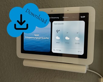 Soporte de pared para descargar el archivo Google Nest Hub 2