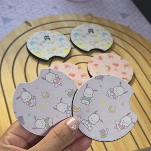 car costers | pattern coasters | flower coasters |