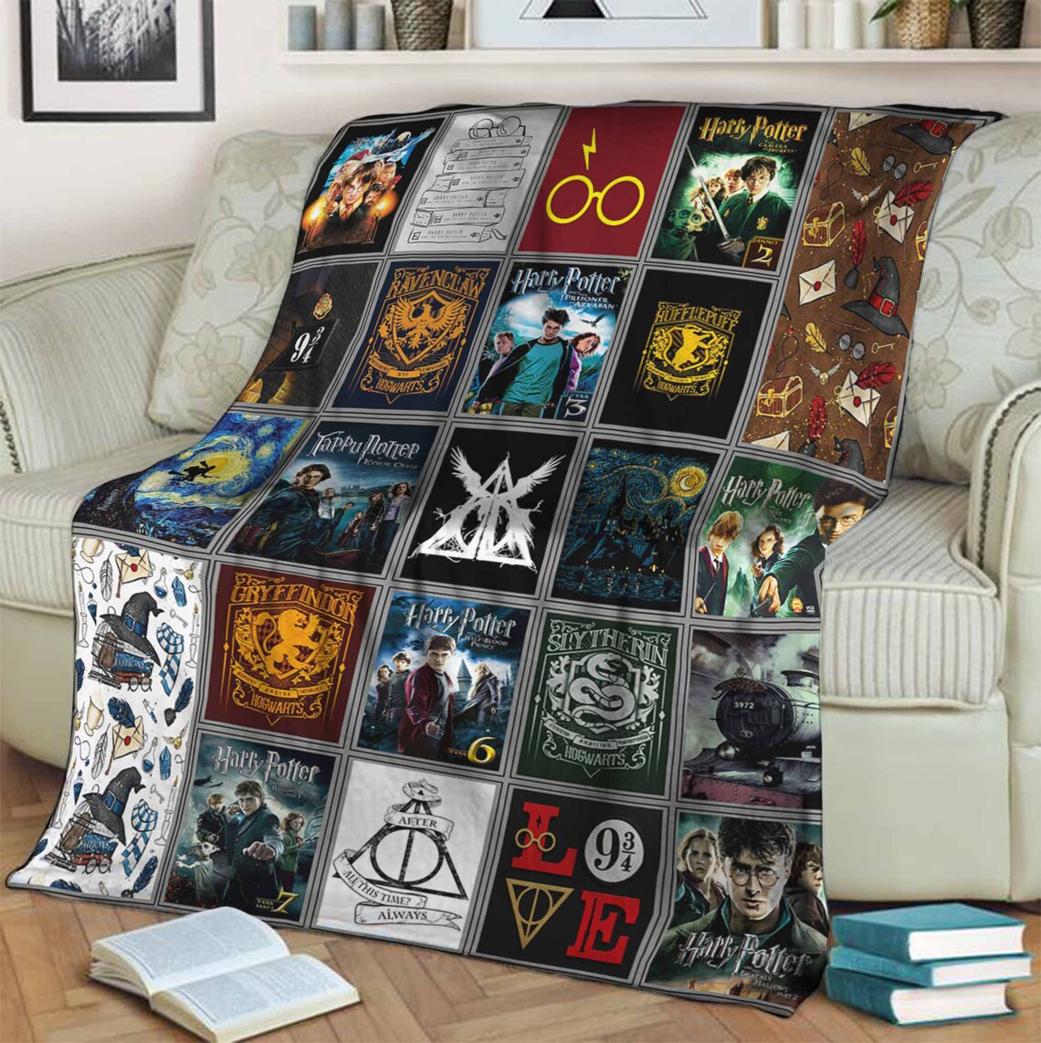 Harry Potter Blanket Gift For Fan Special Gift Gift For Etsy