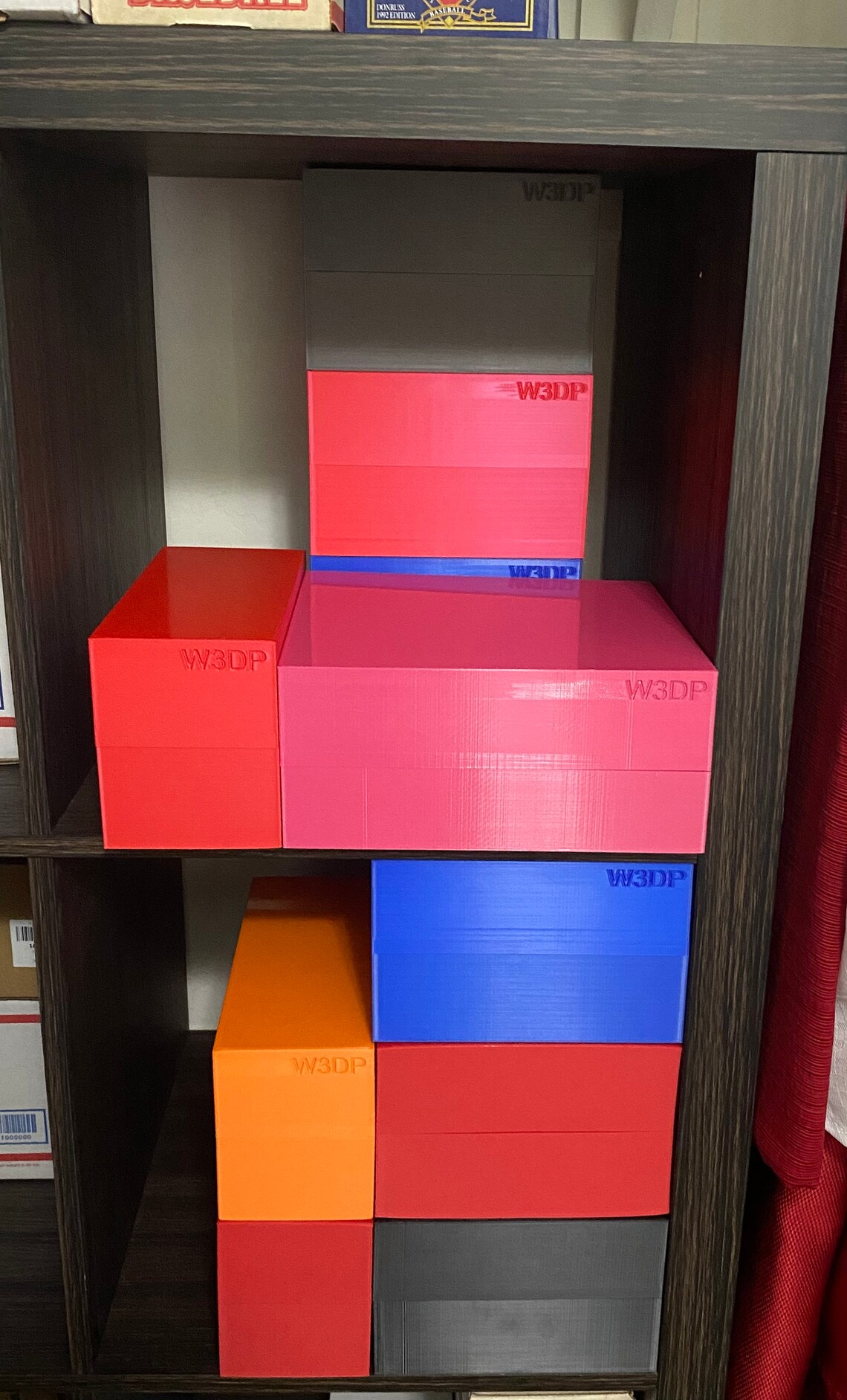 Trading Card Storage Box Single Row 3D Printed Etsy