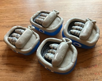 Handmade Clay Sardine Magnets