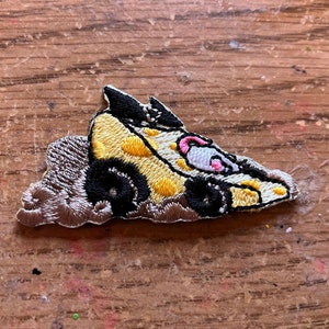 Mouse in a Cheese Car Iron On Patches