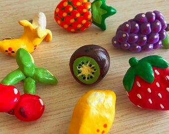 Fruit | Handmade Polymer Clay Pins