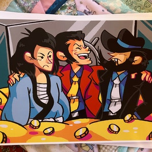 Lupin  Jigen and Goemon Large Prints