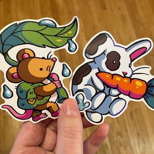 Bunny and Mouse Vinyl Stickers