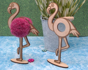 Pompon Flamingo - AUSSERGEWÖNLICHER BASTELSPASS für die ganze Familie