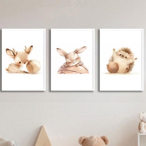 Basketball Kinderzimmer Dekor Jungen und Mädchen - Basketball Wand Kunst Druck - Vintage Minimalist Tier Sport Kinderzimmer - Woodland WNBA Kinder Dekor