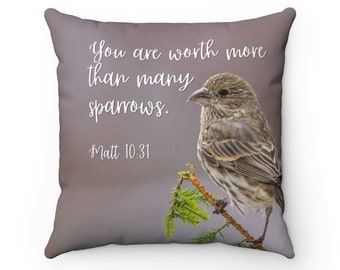 Mathew 10:31 JW Pillow | JW Baptism Gift | Jw Gifts | Jw Pioneer Gifts | Jw.org | Jw Stuff | Jehovah Witness Gift | Jw Gift Ideas