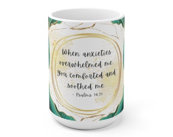 Psalm 94:19 JW Mug, JW Sister Gift, Jw Gift Ideas, Jw Gifts, Jw Pioneer Gift, Jw Mugs For Pioneer