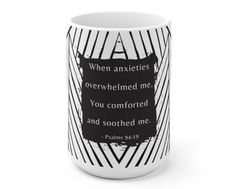Psalm 94:19 JW Mug, JW Brother Gift, Jw Gift Ideas, Jw Gifts, Jw Pioneer Gift, Jw Mugs For Pioneer