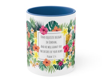 JW Gift, Psalm 37:4 Mug, JW Pioneer Gift Ideas, Jw Baptism Gift, Jw Gifts