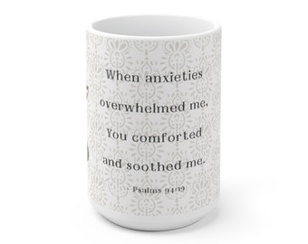 Psalm 94:19 JW Mug, JW Sister Gift, Jw Gift Ideas, Jw Gifts, Jw Pioneer Gift, Jw Mugs For Pioneer