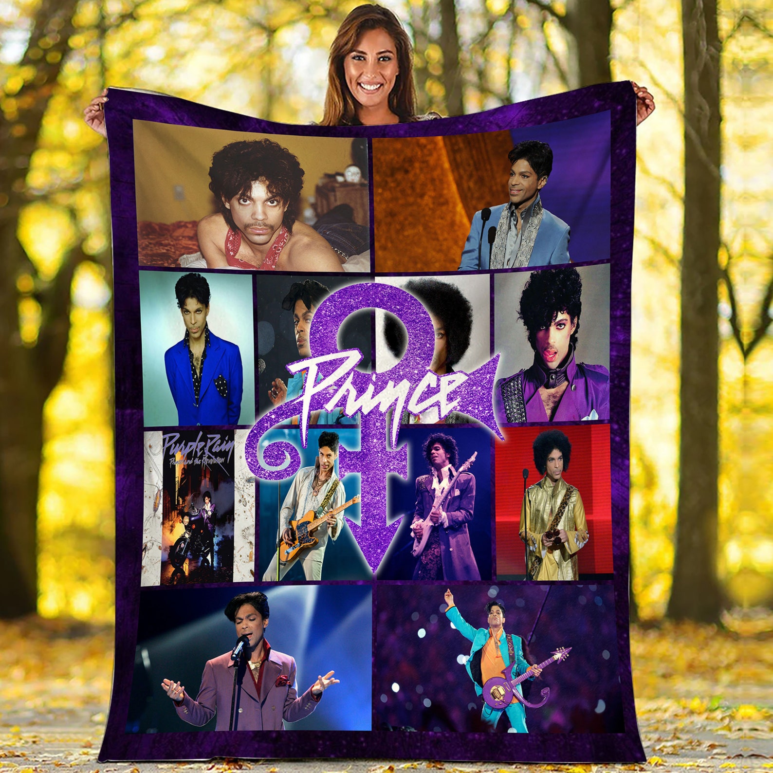 Prince Purple Rain Blanket Prince Rogers Nelson Blanket Etsy