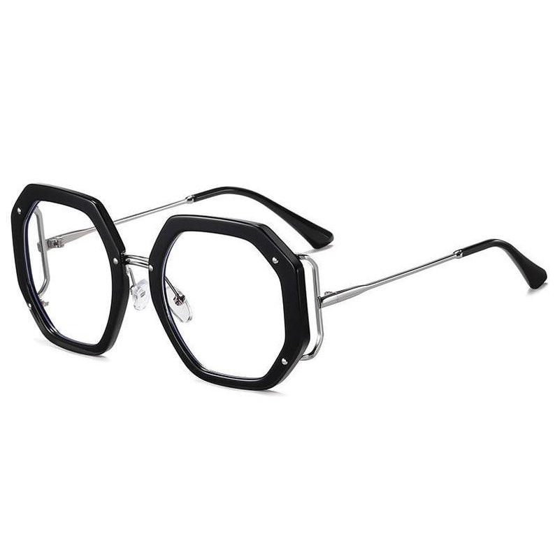Anti Blue Light Reading Glasses Oversized Frames Computer Etsy