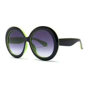 Oversized Round Sunglasses Mod Eyewear Vintage Frames - Etsy