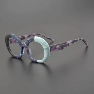 Anti Blue Light Acetate Optical Frames | Oversized Reading Glasses | Unique Eyewear