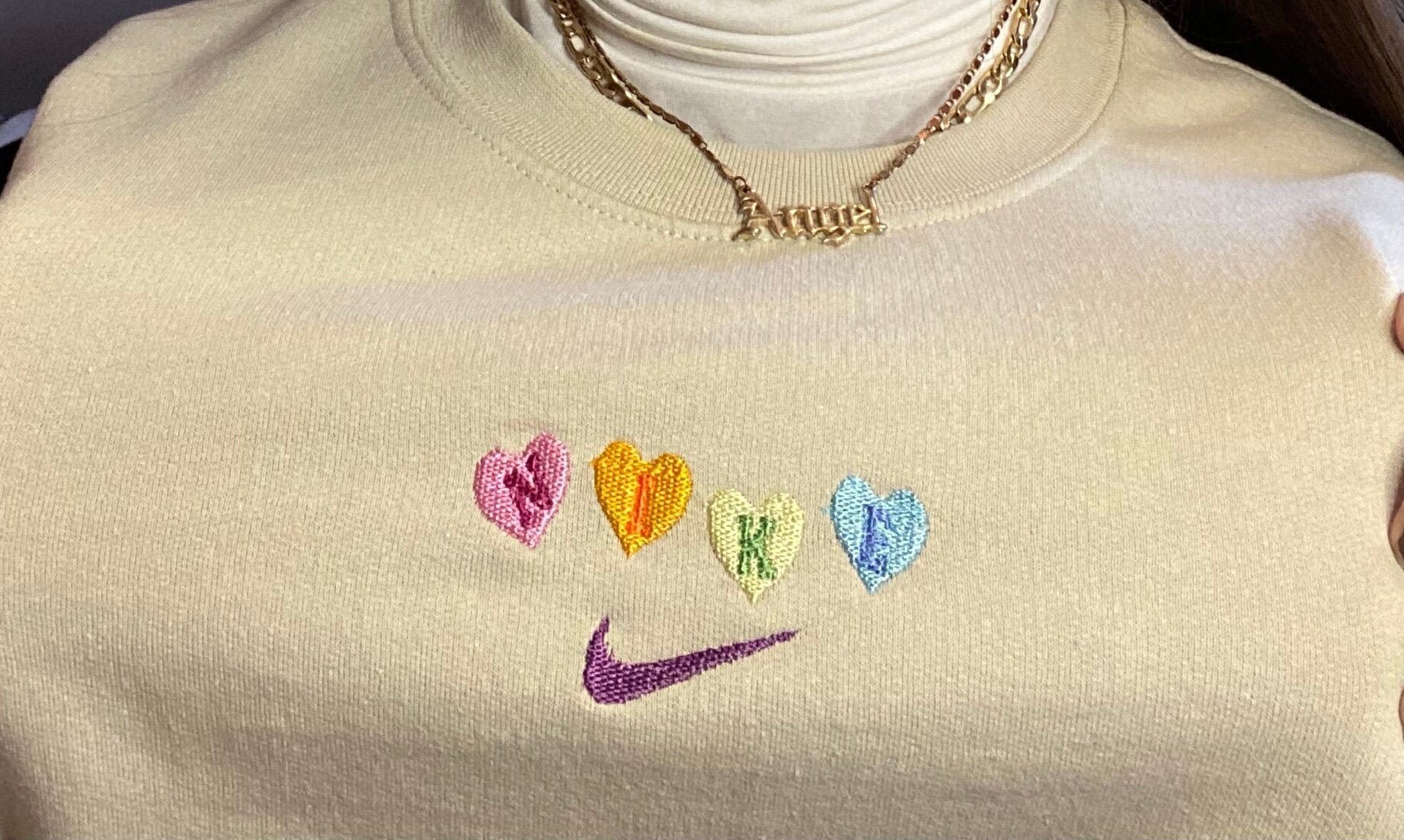 nike love heart trainers