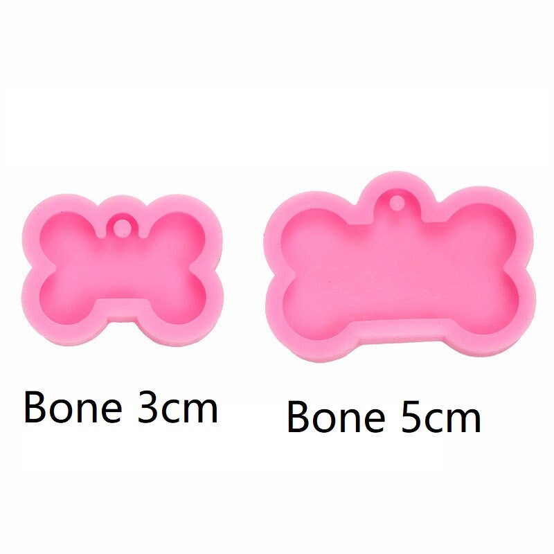 Circle dog tag silicone mold for resin round tag car Etsy