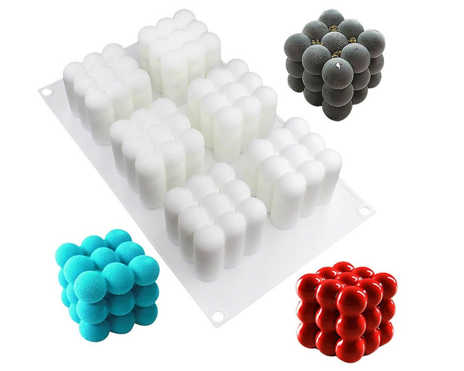 3-teiliges Halloween Silikon Backformen Set - 18 Gruselige Motive Für Kekse & Schokolade