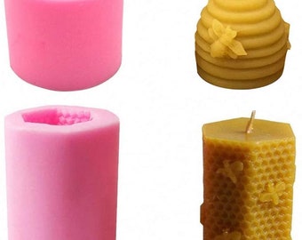 Silicone Bee Mould, Small Cavity Honeycomb Mold, Silicone Candle