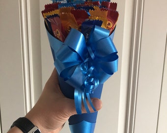 Personalized Gift Artificial & Terrys Chocolate Orange Chocolates Bouquet Gift Hamper For Any Occasions Birthday, Thank You
