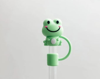 Straw Cover Green Frog