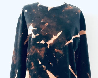 Black Tie Dye Sweatshirt