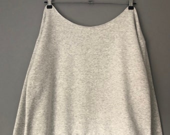 All Sizes Grey Off The Shoulder Sweatshirt Plus Size