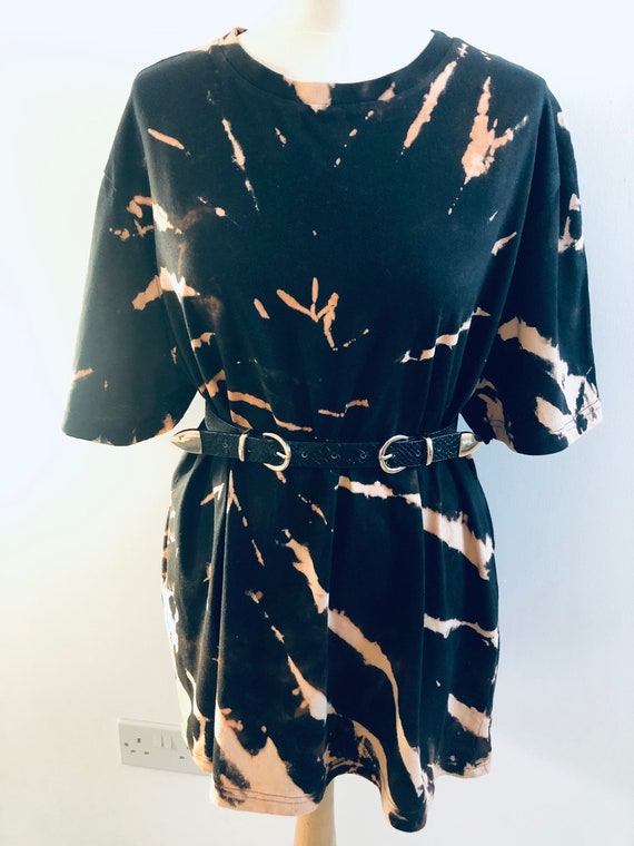 Mykonos Oversized Shirt Tie Dye Bingin - Black Navy main image 1