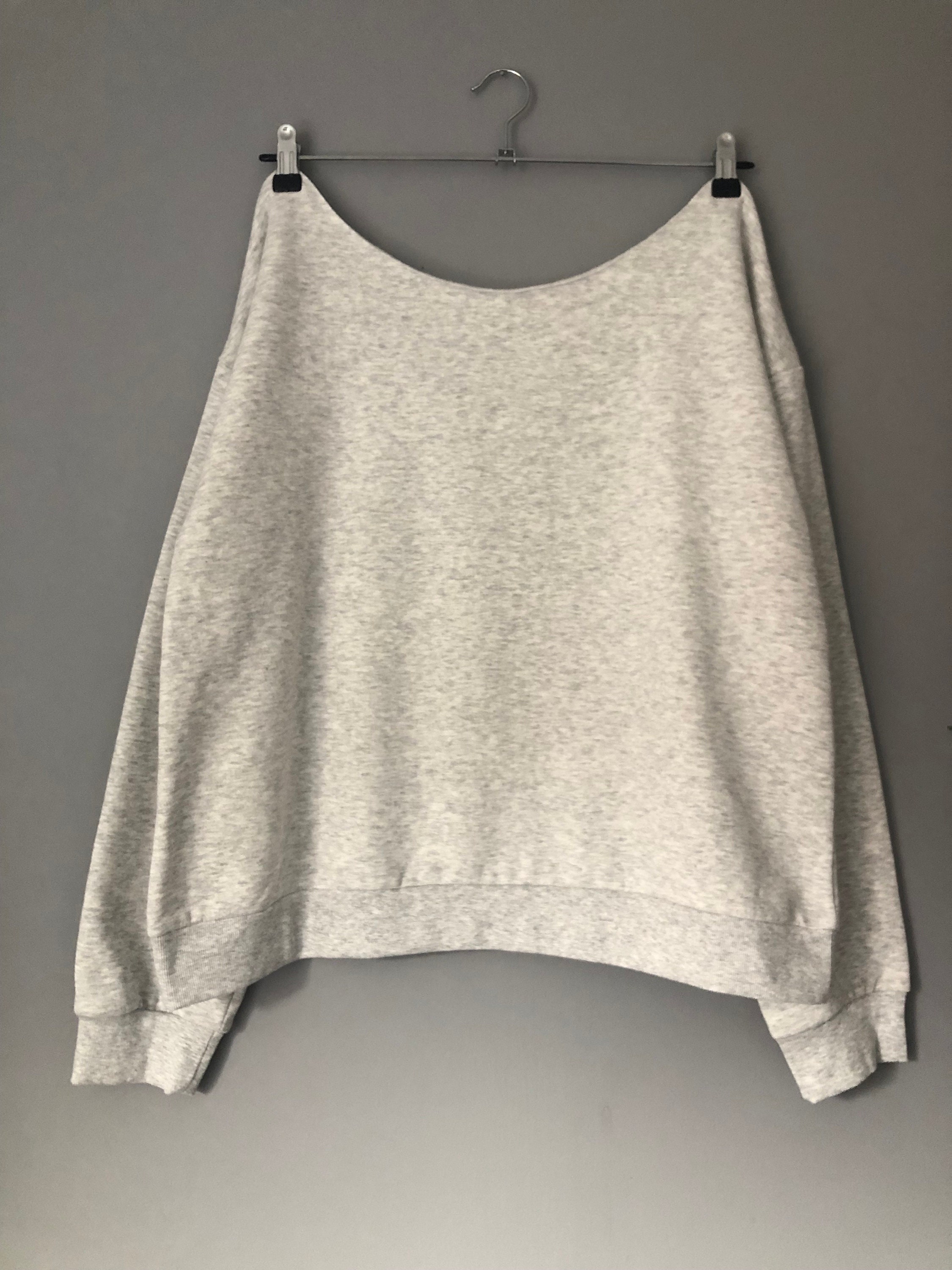 Off the Shoulder Sweatshirt, Slouchy Sweatshirt, XS to 3XL 