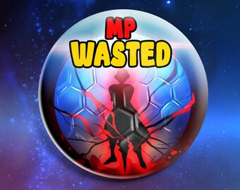 FFXIV Funny Badges | DARKNIGHT MP | 5 cm / 1.97 inch
