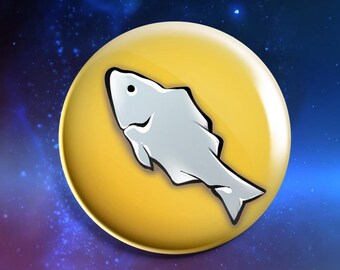 FFXIV Funny Badges | FISCHER MAIN | 5 cm / 1.97 inch
