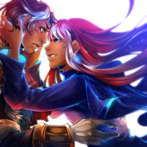 Emet and Azem | Final Fantasy XIV | DIN A4 Print In Stock