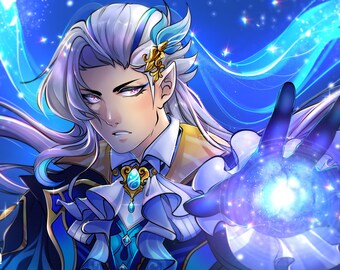 Water Dragon | Genshin Impact | DIN A4 Print In Stock