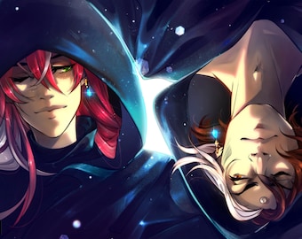 Azem and Hades | Final Fantasy XIV | DIN A4 Print In Stock