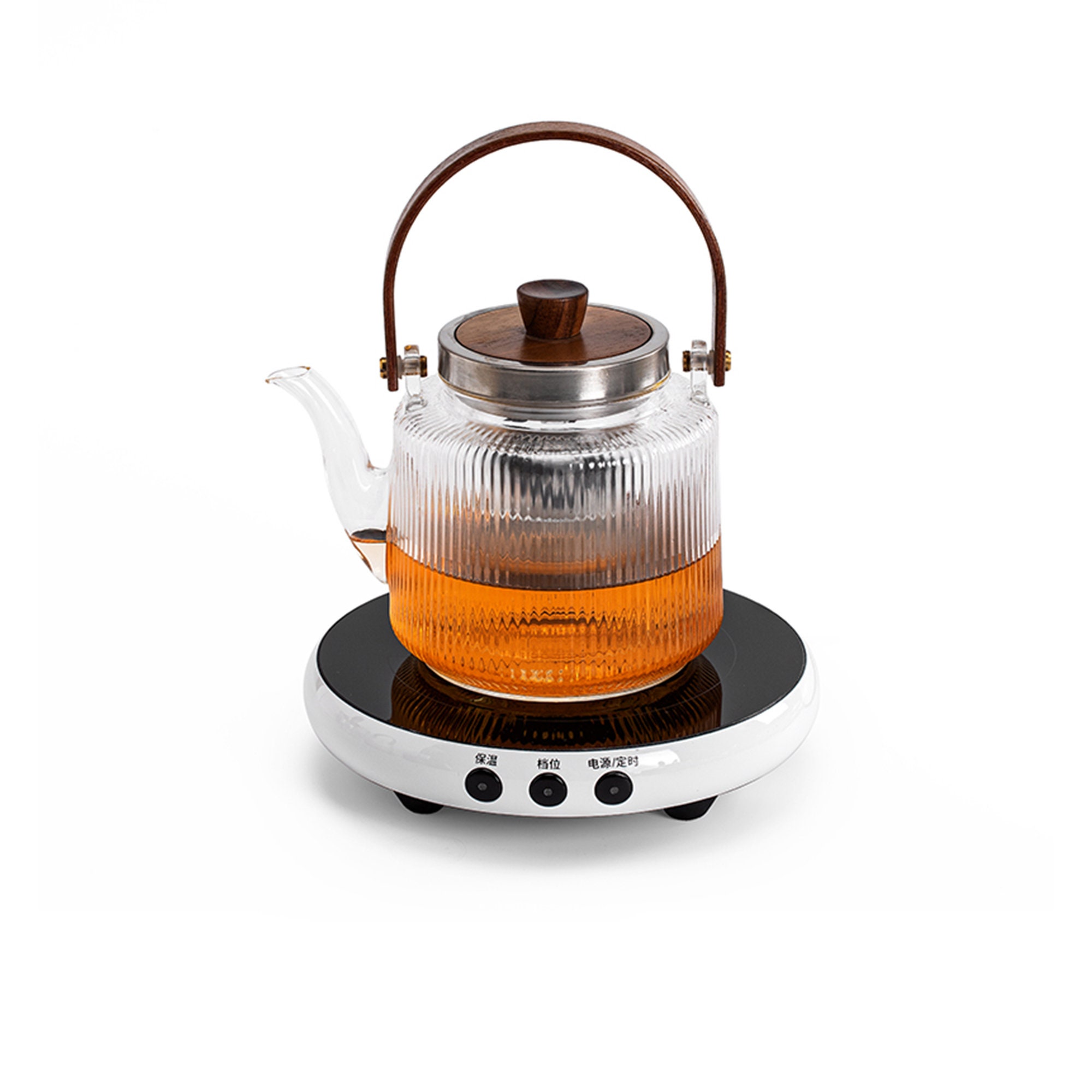 Modern Glass Tea Kettle With Electric Temperature Control Stove 13.5 Stove  Top Teapot Dining Decor Housewarming Gift 