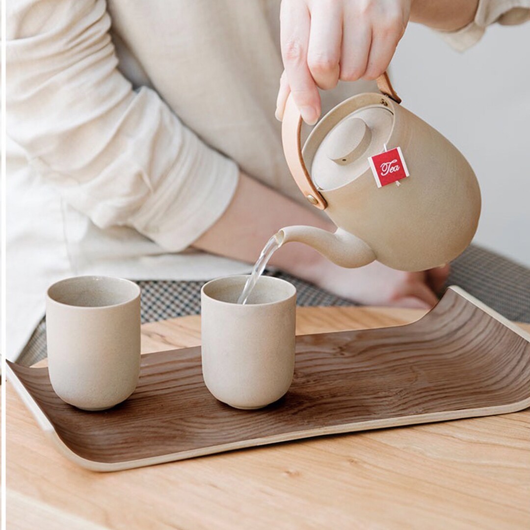 Travel Tea Set 1 Teapot 2 Cups 1 Case Minimalist Modern Etsy UK