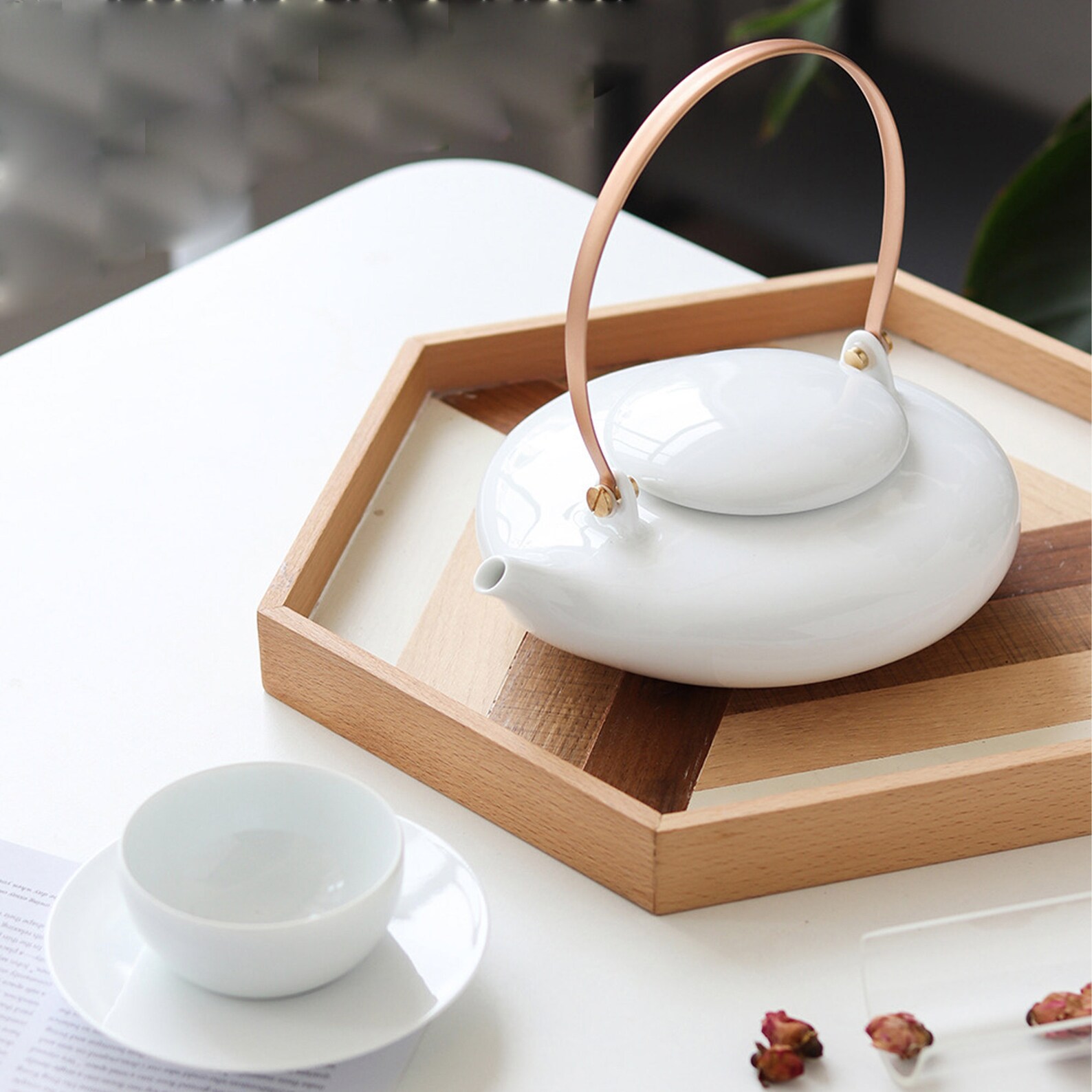 Tea Party Servings Elegant Minimal Tea Set 1 Teapot 1 - Etsy