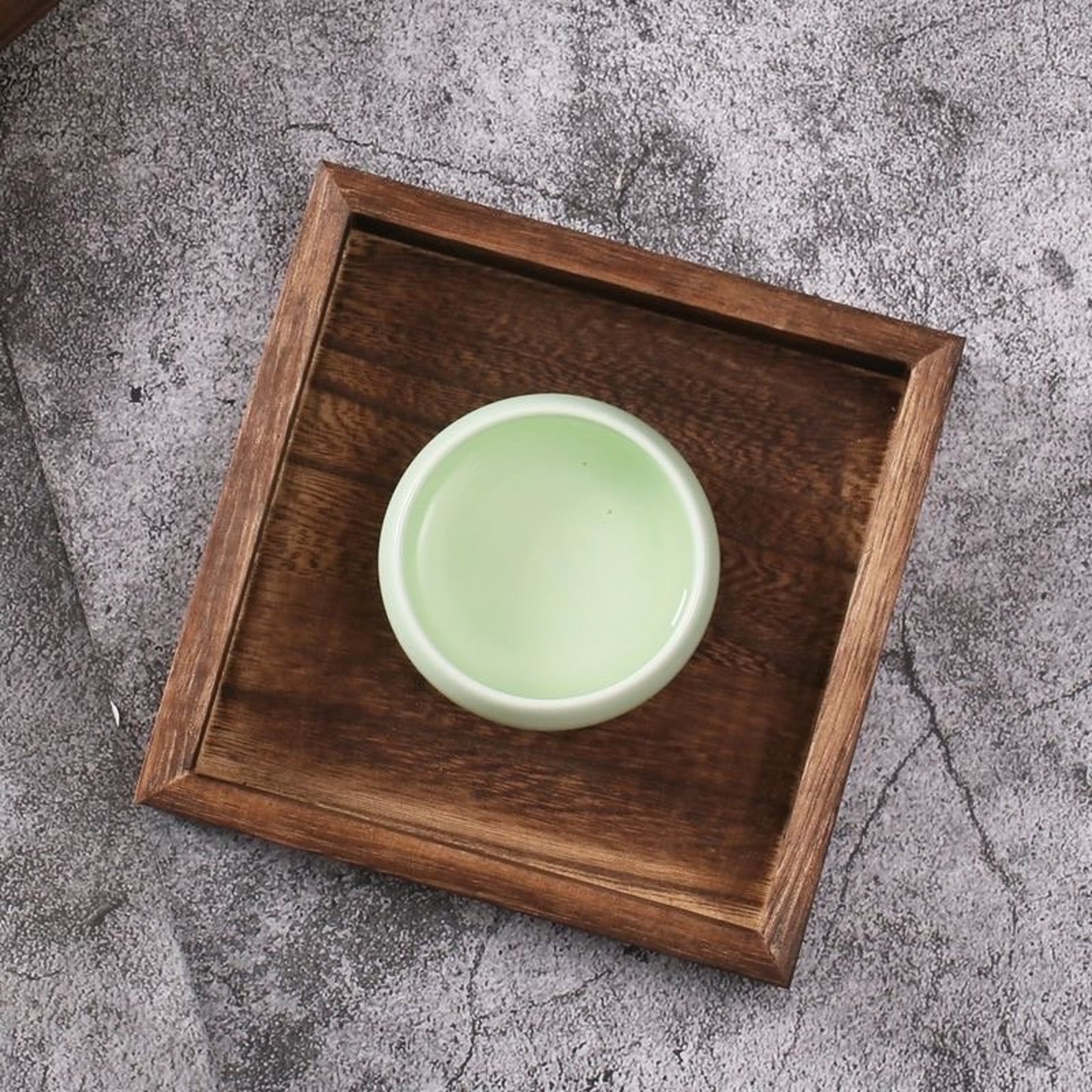 Wooden Tea/coffee Tray Set of 7 Coffee/breakfast Serving With Etsy