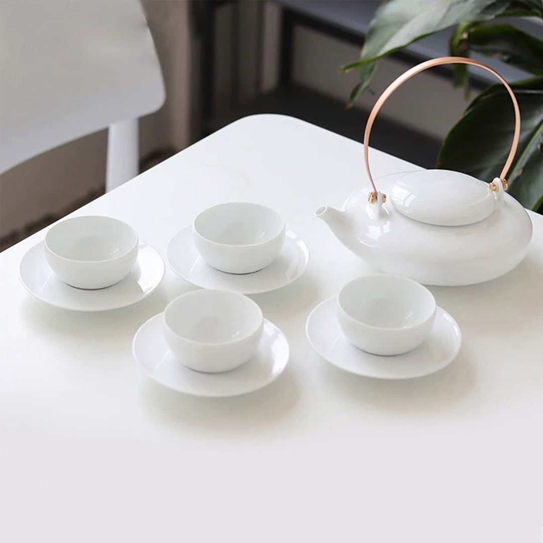 Tea Party Servings Elegant Minimal Tea Set 1 Teapot 1 - Etsy