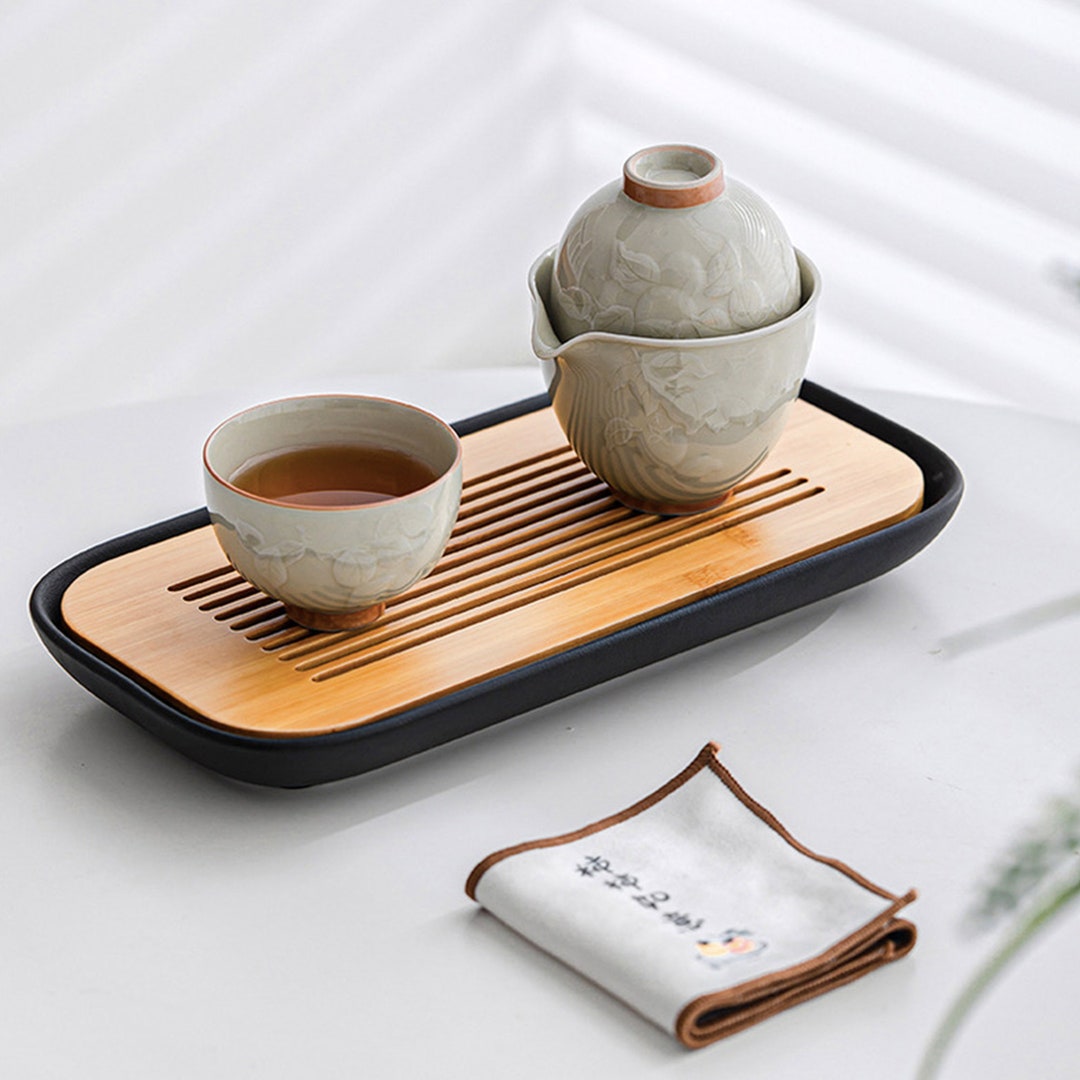 Vintage Portable Tea Set With Case for Two Kungfu Teapot Etsy